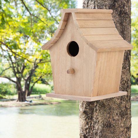 Nichoir en bois suspendu, boîte de reproduction, accessoires pour perroquets, perruches et petits oiseaux (1/5)