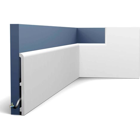 Skirting Orac Decor SX212 CASCADE Base molding Stucco moulding Decorative moulding contemporary design white 2 m