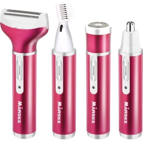 Bikini Tondeuse, épilateur rasoir 4 en 1 électrique femmes rasoir - Lady Rasoir - nez Tondeuse - Tondeuse sourcil (1/4)