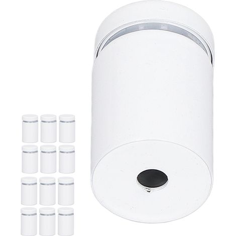 Lot de 12 vis d'écartement en acier inoxydable pour fixation murale de panneaux publicitaires, 19 x 30 mm (1/5)