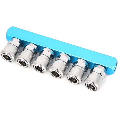Raccord rapide pour compresseur d'air, douille à connexion rapide de type C, coupleur rapide en alliage d'aluminium (1/5)