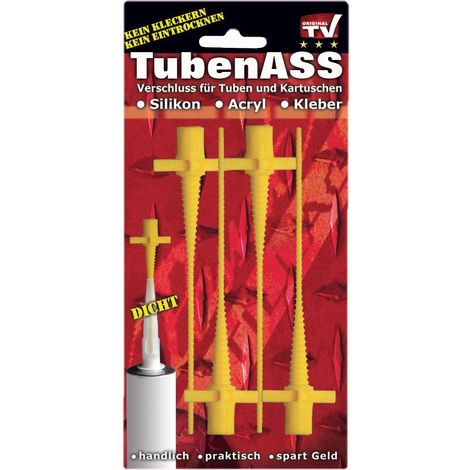 Broszio Tubenverschluss-Set Ass 4 St. für Tuben u. Kartuschen Verschlussstopfen (1/2)