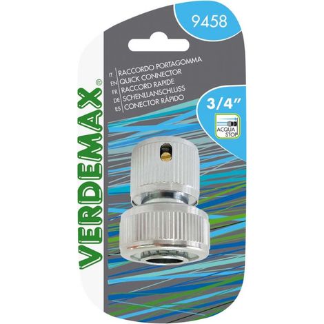 Raccordo portagomma ottone cromato 3/4 Verdemax