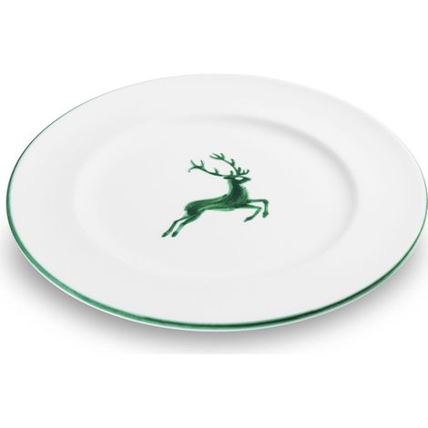 Gmundner Keramik Grüner Hirsch Speiseteller Gourmet (Ø 27cm)