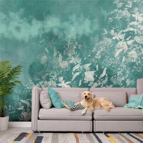 Papier peint Jardin Bleu - 200 x 140 cm (1/4)