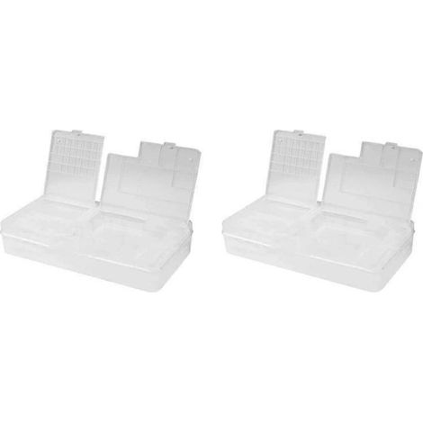 Lot de 2 boîtes de rangement multifonctionnelles pour la réparation de composants électroniques de cartes mères de téléphones portables. (1/4)