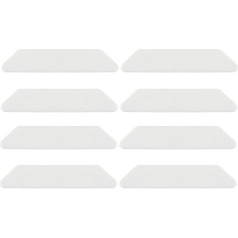 Tapis Anti-Dérapant - Bande Adhésive Double Face pour Tapis et Sol Dur - Pour Sécuriser les Coins de Tapis sur Parquet, Carrelage, Lino - Lot de 8 (1/5)