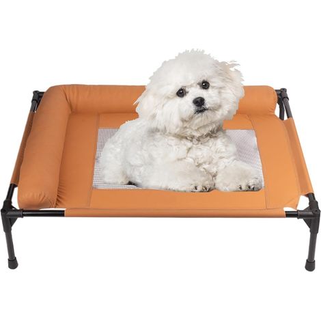 Lit surélevé pour chien Canapé Lounge Respirant Avec Base Antidérapante Lit de camp pour chien avec traversins Utilisable dans maison, salon, appartement, dortoir, patio, balcon, porche (1/5)
