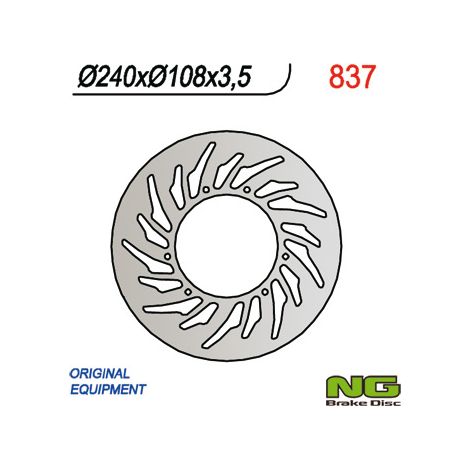 Disco de freno delantero Yamaha DT50R/XT125R/MBK 50X-LIMIT NG 03-08 240 mm