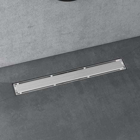 Doporro – Caniveau de douche italienne extra plate 60 cm en inox chromé – Siphon désodorisant – Débit 35 L/min – Installation facile sans cales - KE110