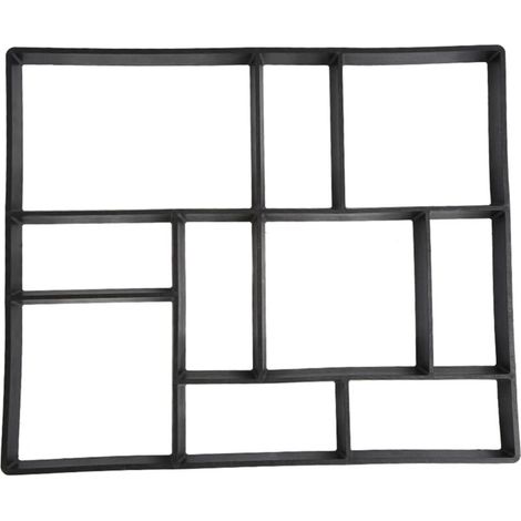 GOTOTOP Moule a Pavé Beton Jardin, Moule Pierre Asymétrique en Plastique, Moule a Pavé Beton DIY Réutilisable pour Chemin Terrasse Allée Patio Jardin, 60 X 50 X 5cm