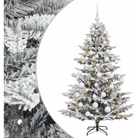 Albero di Natale artificiale con palline 150 cm 150 LED vidaXL (1/5)