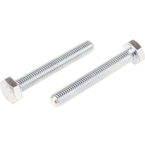 Vis à tête hexagonale, Acier Passivé, zinc, M10 x 70mm ( Prix pour Sachet de 25 )