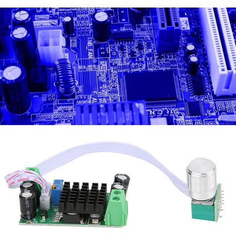Régulateur de vitesse pour ventilateur CC 5V-24V 1A pour moteur sans balais (1/5)