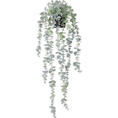 Plante Artificielle Suspendue - Pour Décoration Murale Intérieure Et Extérieure - Hauteur 60 Cm - Vert - Par Set De 1 (1/5)