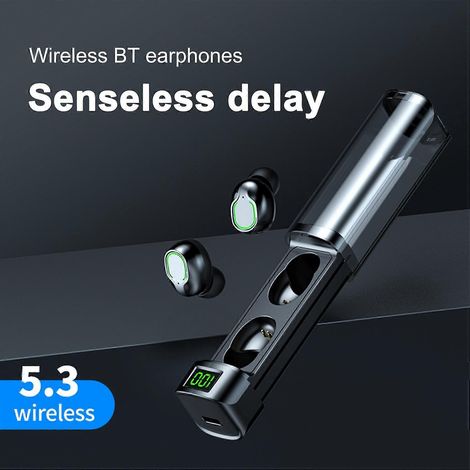 Casque Bluetooth sans fil BQ60 extensible et économe en énergie, avec coque transparente, qualité vocale HD, son panoramique ACS et technologie Hi-Fi Aco (1/4)
