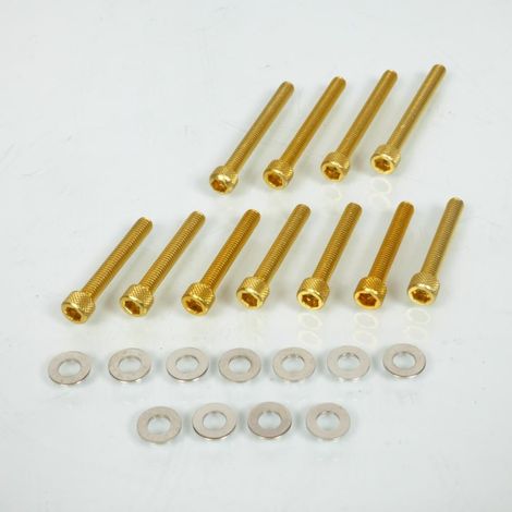 Kit visserie or carter de transmission pour scooter Piaggio 50