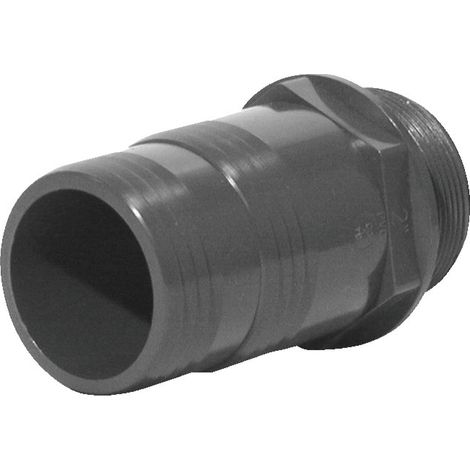 Raccord fer PVC pression cannele fil M 40 33x42