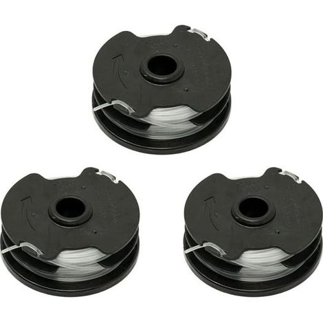 Set di 3 bobine di ricambio per la corda di taglio del decespugliatore Parkside PRT 550 A1-B2-C3 (1/5)