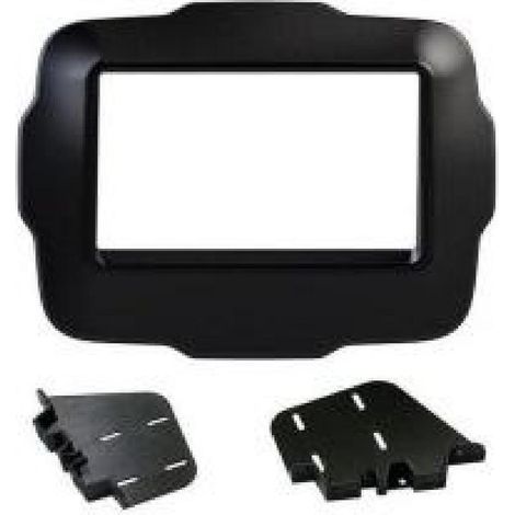 Kit 2 Din compatible avec Jeep Renegade 2015 noir facade complete