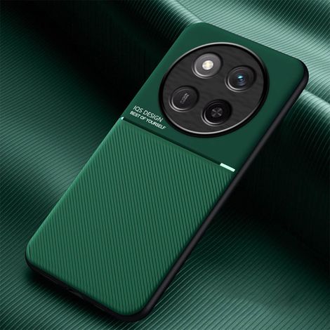 Coque pour Honor Magic 7 Lite 5G/Magic7 Lite/X9c, Grâce Exquis Mode Texture Doux Étui, Premium Très Mince Antichoc Antidérapante TPU + PU Bumper Silicone Housse. Vert (1/5)