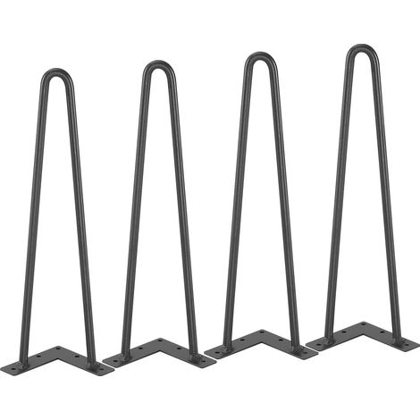 Metall-Tischbeine (406,4 mm), DIY, Nachttisch, Couchtisch, Schreibtisch, Tragkraft 226,8 kg, Gummifüße, modern, robust, langlebig, 4er-Set (1/5)