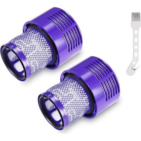 Filtre de Rechange pour Dyson V10 SV12 Accessoires pour Aspirateur Remplacer DY-969082-01, Filtres Lavables + Brosse de Nettoyage (1/4)