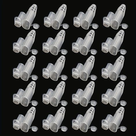 Lot de 20 cages à reine d'abeilles en plastique, pince attrape-abeilles, outil d'isolation pour apiculteurs, équipement d'élevage non électrique. (1/4)