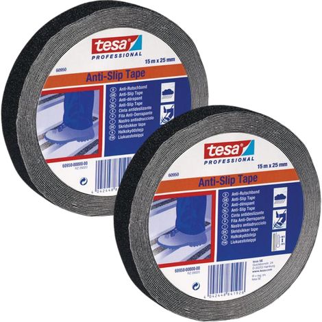 Cinta antideslizante autoadhesiva para escaleras Tesa 15 m x 25 mm x 2 (1/2)