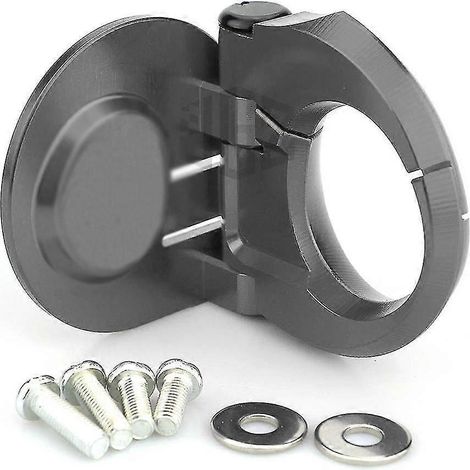 Klappbarer Helmhaken für Motorräder, gefräst aus CNC-gefrästem Aluminium, mit Hakenverschluss für VESPA GTS GTV 300 250 Roller – ohne Logo, Titan