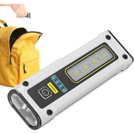 Torch LampMini Flashlight,Waterproof Powerful Flashlight - USB Rechargeable Flashlight, Flash Light for Camping, Hiking-A (1/5)