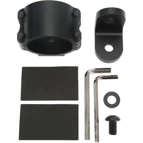 Soporte ajustable para antena UTV, resistente, inoxidable, negro, de alta resistencia, apto para barras antivuelco de 1,75 a 2 pulgadas -Crezuo
