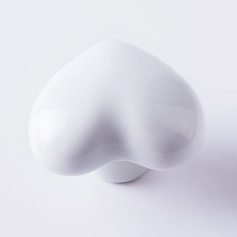 Confezione da 8 pomelli e maniglie in ceramica bianca per cassetti e ante di mobili per la cameretta dei bambini (viti incluse) -Crezuo