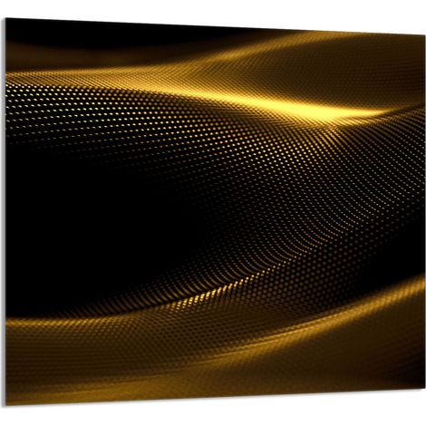 PANNELLO IN VETRO PER CUCINA 65x60 Oro (1/5)