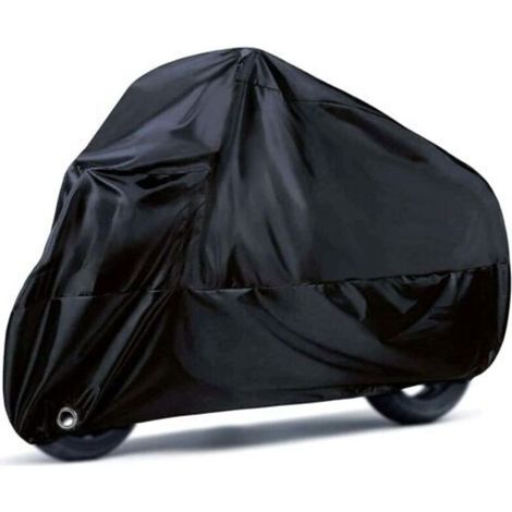 Pr Housse de Moto, 190T Housses de Moto étanches avec Trous de Verrouillage, Housses de Protection Anti-Poussière UV pour L'intérieur et L'extérieur avec, 245 X 105 X 125 cm (1/5)