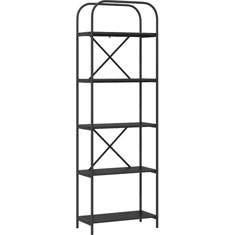 Maison Exclusive - Bücherregal Schwarz Eichen-Optik 60 x 30 x 183