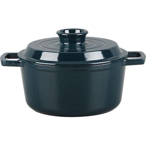 LAGUIOLE CUISSON - Cocotte en fonte ronde 20cm - "Masseiron Emeraude" (1/5)