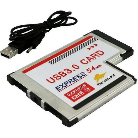 Adaptateur ExpressCard 54 mm (480/1,5/12 Mbit/s), compatible avec les ordinateurs portables (1/5)