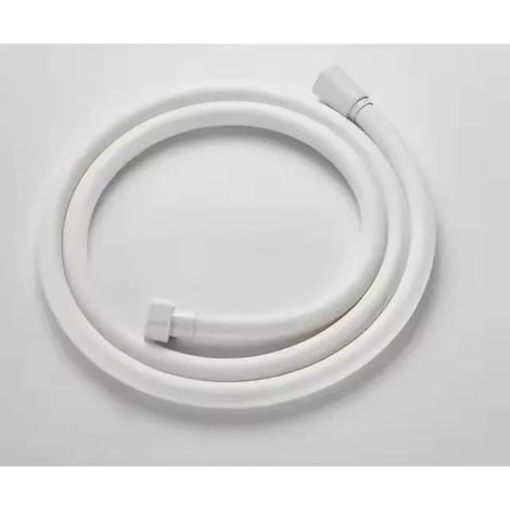 Tuyau de douche à main en PVC (argenté, 300 cm), anti-nœuds, pour salle de bain (1/5)