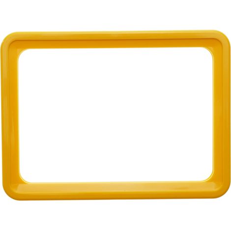 PrimeMatik - Cadre pour les signes, le marquage et des affiches, de couleur jaune A6 taille 150x110mm (1/4)