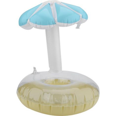 Mini-aufblasbarer, schwimmender Dosenhalter, Handyhalterung, Spielzeug (blau) (1/5)