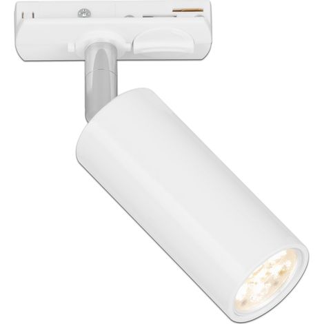 Système de rail Rail LED Spotlight, dimmable, orientable, accessoires, Tracklight, LED Spot, spot de plafond, projecteur, lampes, plafonnier, 40x100mm (DxH), blanc (1/5)