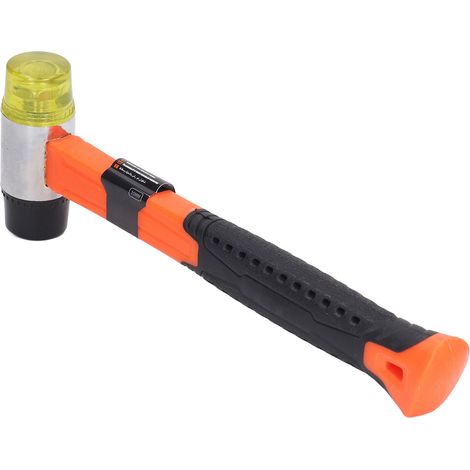 Dual Head Hammer 35mm Soft PVC Cast Iron Head Multifunctional Installation Mallet for Construction Household (1/5)