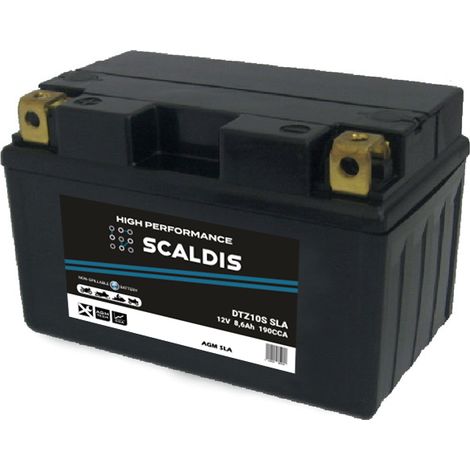 Batterie moto SCALDIS HP YTZ10S SLA 12V 8,6AH 190A (1/2)
