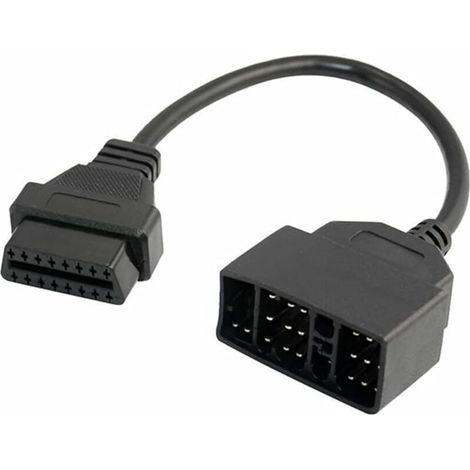 Lntyq OBD2 22 broches vers 16 broches Câble de diagnostic Adaptateur – Compatible avec Toyota, OBDII Câble d'extension mâle vers femelle pour diagnostic de véhicule (1/4)