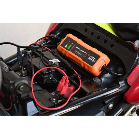 Caricabatterie auto - XLPT - 1A - 20W - 12V - 3 m - Inclus cavo staccabile con terminali ad occhio e a coccodrillo (1/5)