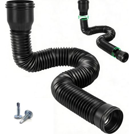 1 Pièce Extension Flexible Rétractable en PE pour Drainage (1/5)