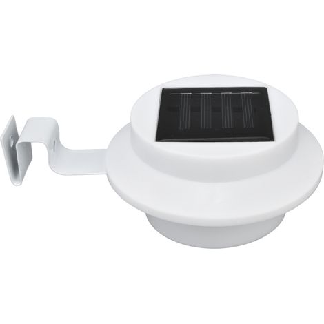 Lampes solaires extérieures étanches à 3 LED pour gouttières, terrasses, clôtures, escaliers, jardins et cours. (1/5)