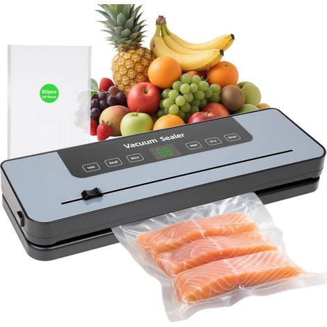 Machine Sous Vide Alimentaire, Sacs Sous Vide, soudeuse à film alimentaire avec cutter et compte à rebours numérique, Emballeur Sous Vide la Cuisine et la Conservation (1/5)