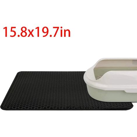 Tapis Piège À Litière - EVA Imperméable À Mailles Hexagonales - Pour Litière Pour Chats - 40 x 50 cm - 1 Pièce (1/5)